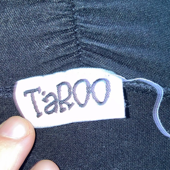 Open Front Cardigan Lightweight Sweater by Taroo Black Medium Casual Wear - Picture 8 of 8